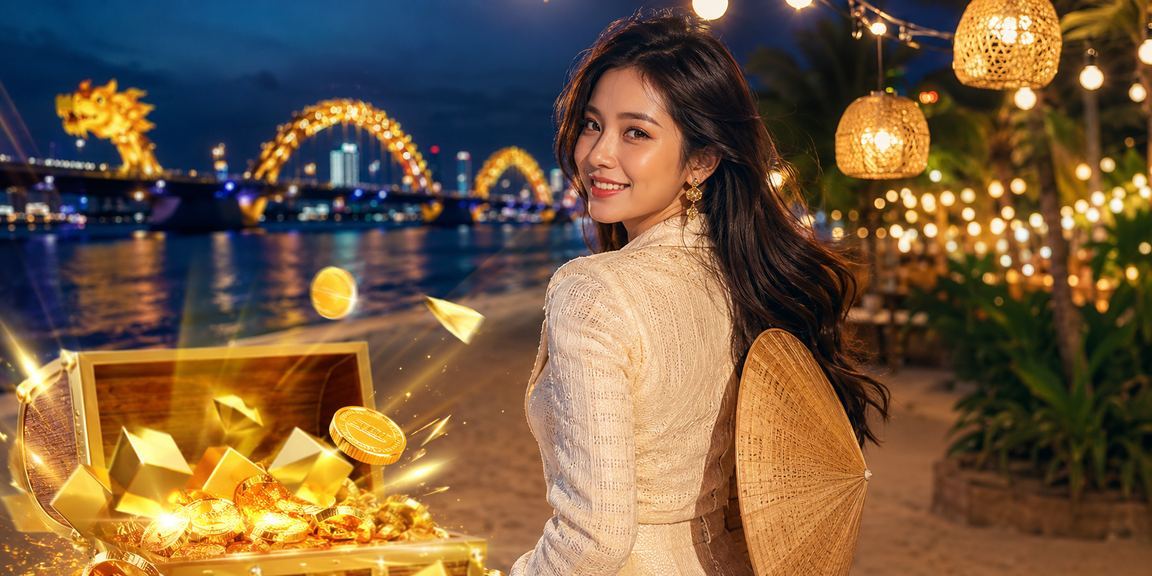 Người dùng Đà Nẵng sử dụng ứng dụng casino trên điện thoại bên cạnh nón lá